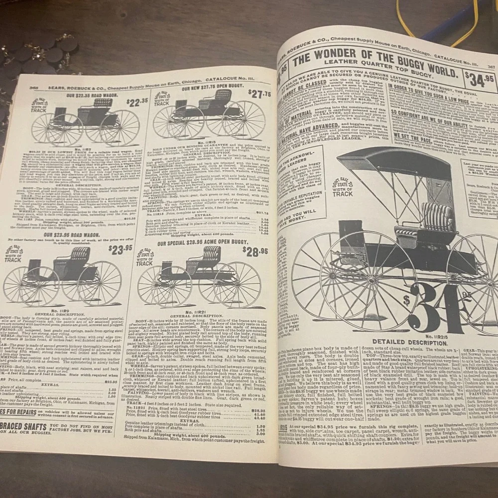 1902 Sears Roebuck Catalogue Bounty Books 1969 Reproduction Cleveland Amory